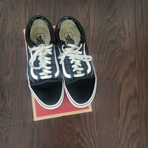 Vans Black and White Men's Shoes
